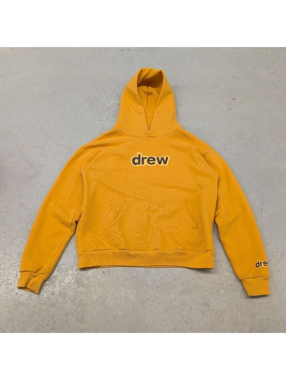 Drew House Justin Bieber Script Logo Yellow Hoodie